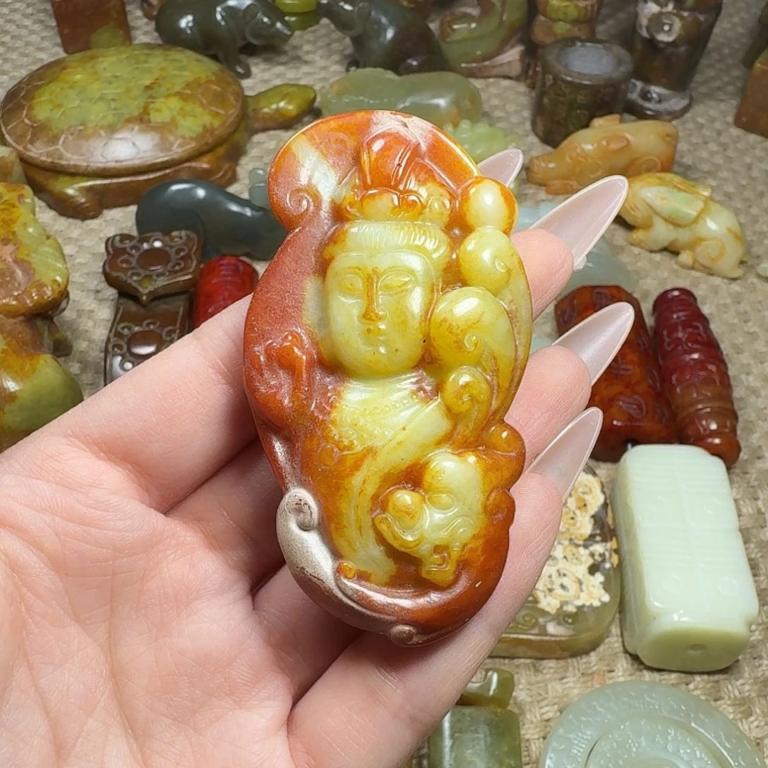 白玉菩提吊坠挂件