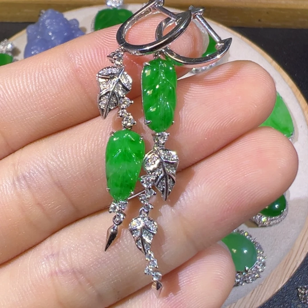 【闪购商品】翡翠18K金镶嵌颈饰缅甸翡翠