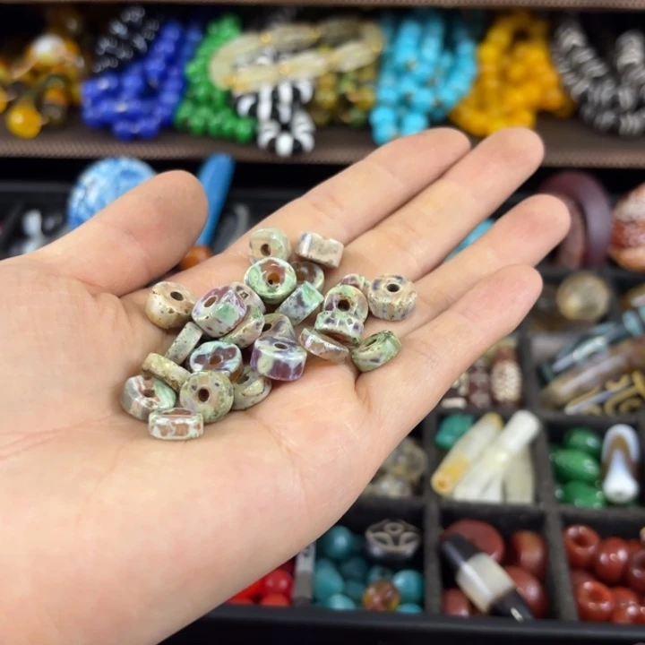 —***蓝玛瑙/玉髓颈饰未镶嵌