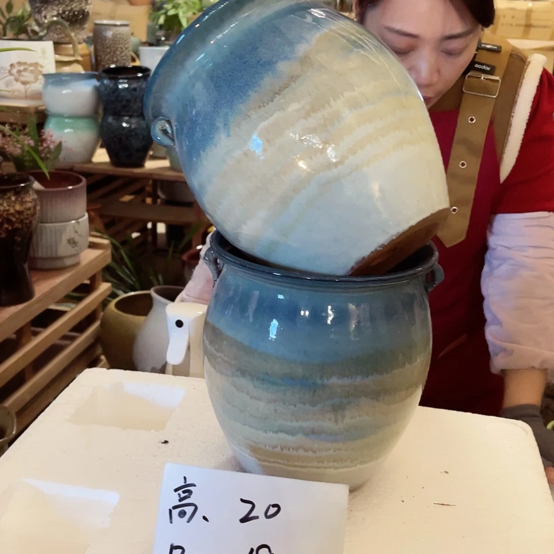 紫砂花盆高度20口径18