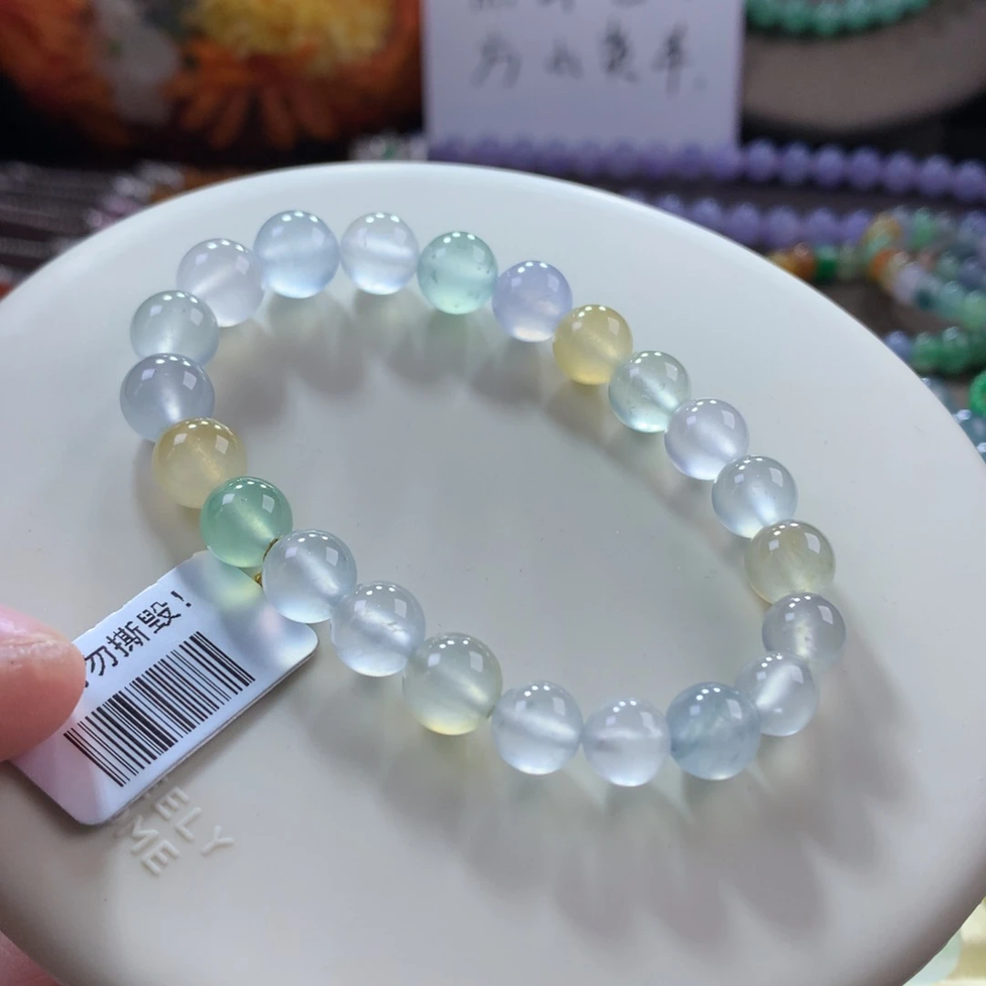 翡翠手链未镶嵌玻璃彩刚卡7到9的尺寸