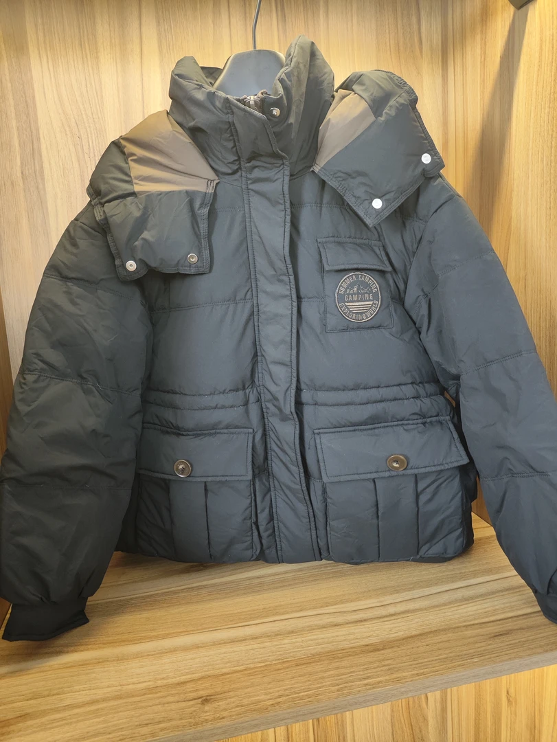 伴月伊人福利款连帽短款羽绒服88199