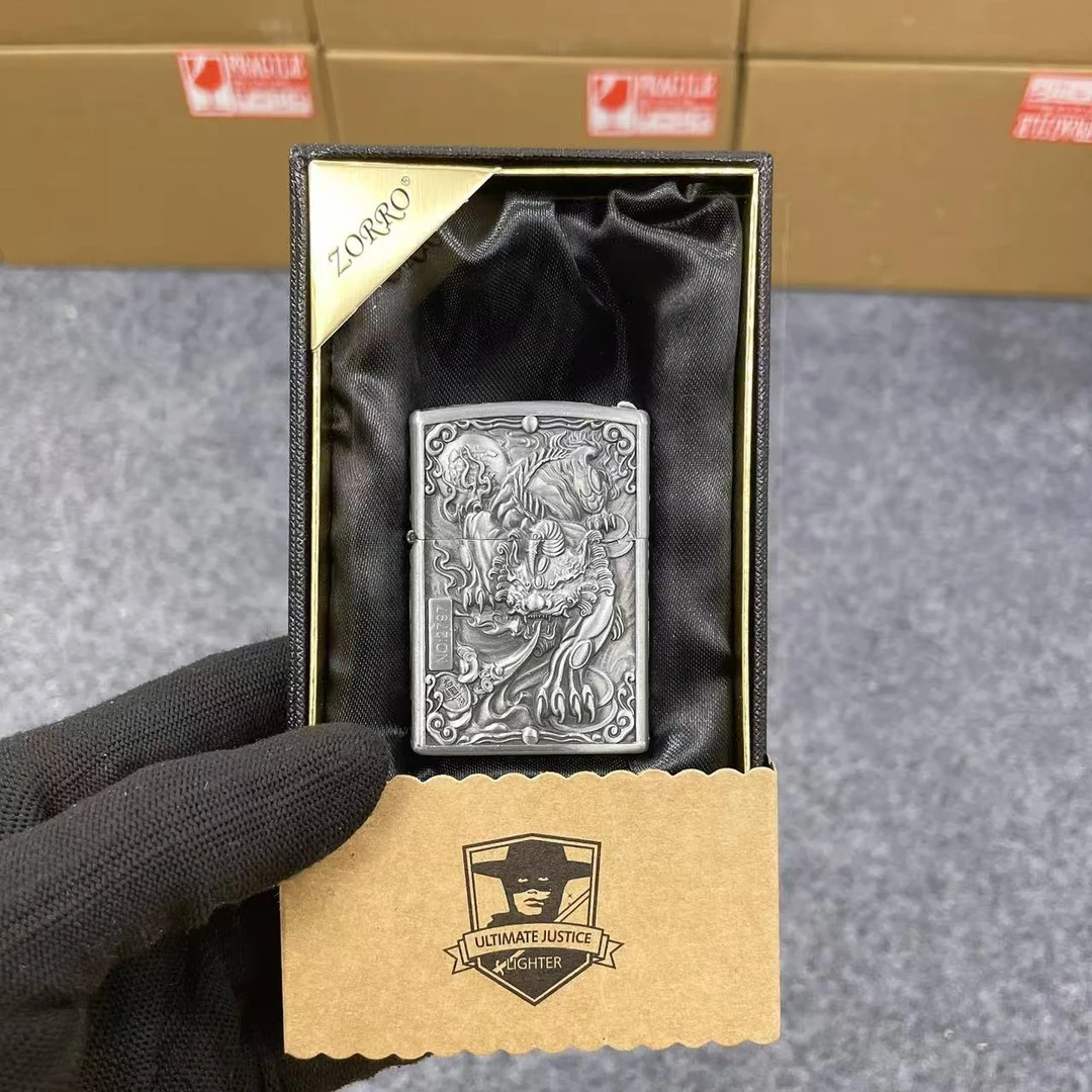 【佐罗ZK20-2貔貅本色】佐罗高档煤油打火机