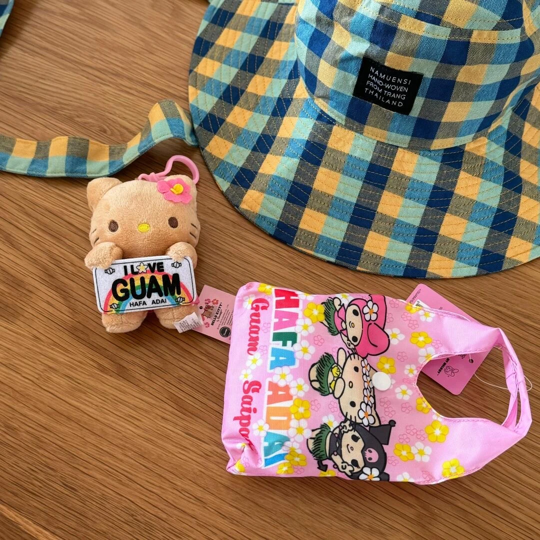 HelloKitty 关岛限定 举牌黑皮Kitty玩偶