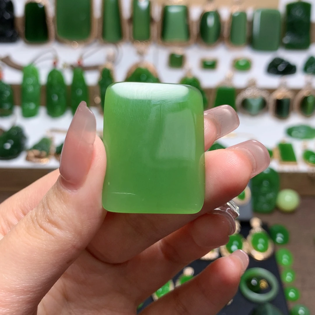 和田玉（碧玉）裸面未镶嵌