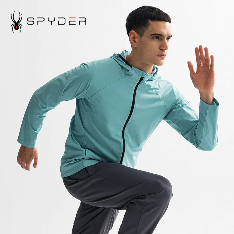 SPYDER春夏新款夹克男子TRAINING休闲运动速干防晒皮肤衣25ES113M