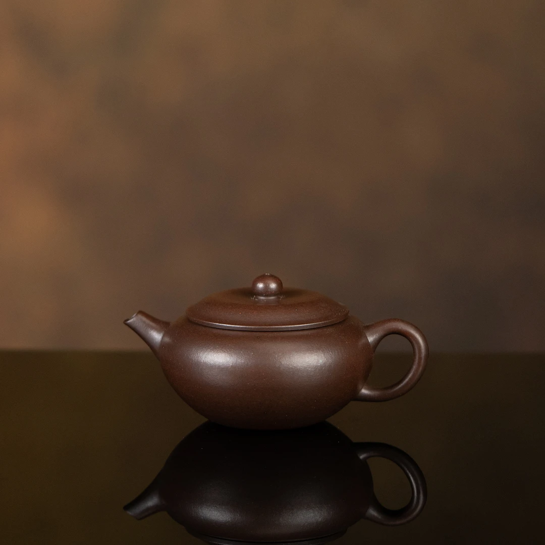 观一优选 | 利贞·圆钵原矿柴烧 约140ml 手工制作 紫砂壶茶具