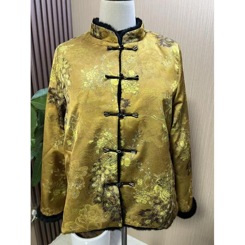 (青荷专属)36金玉满堂新中式时尚复古双面穿外套