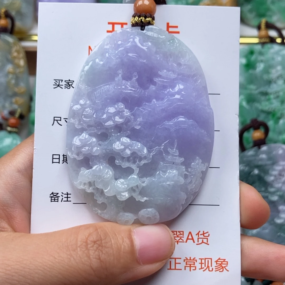 孩***王翡翠未镶嵌颈饰吊坠