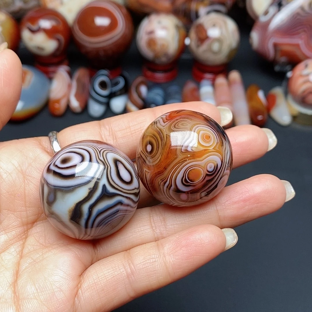 玛瑙/玉髓三毛未镶嵌