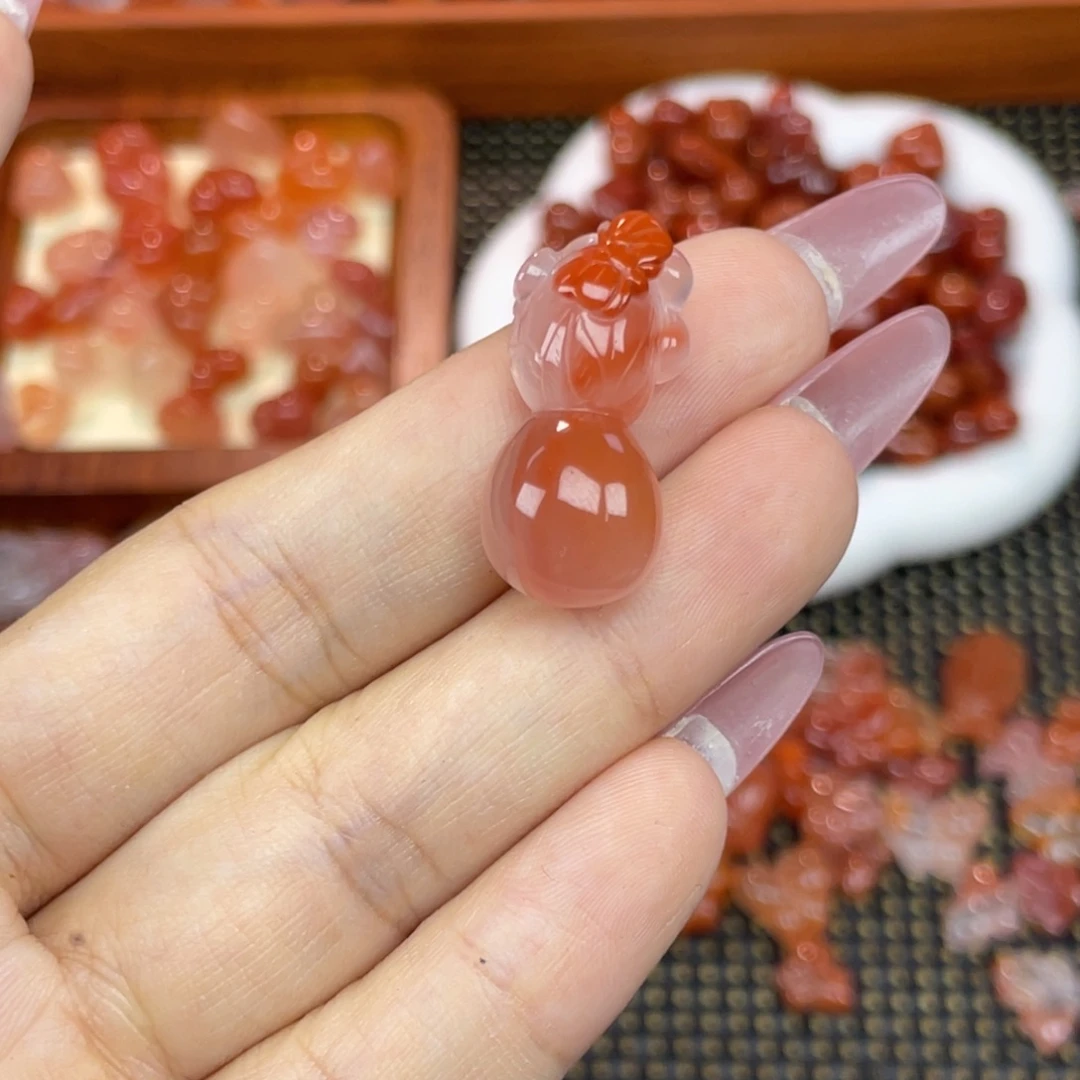 南红玛瑙未镶嵌配饰葫芦