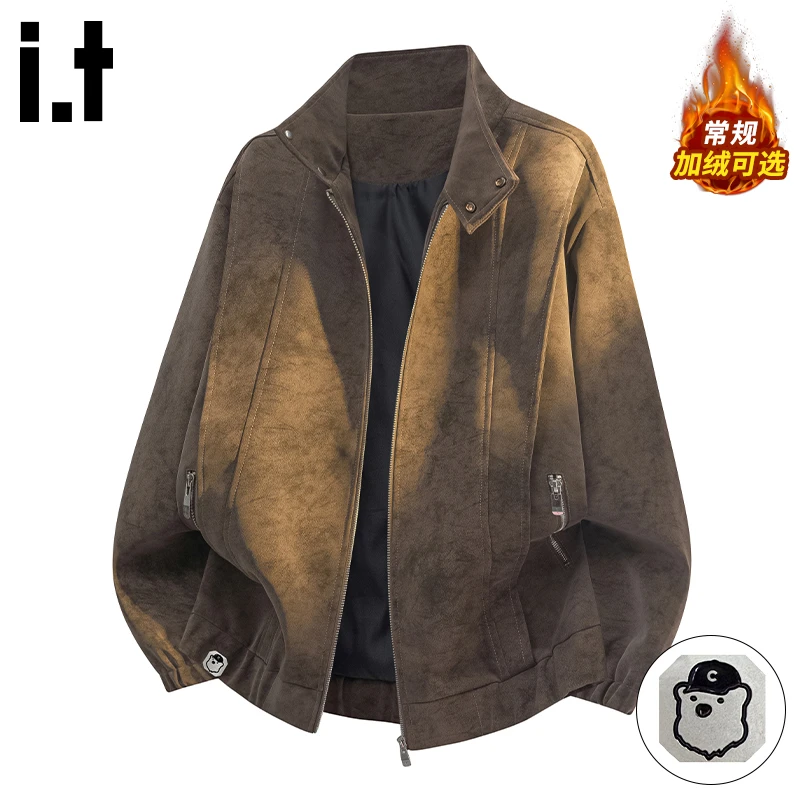 it :CHOCOOLATE美拉德复古夹克男冬季美式潮牌高级感宽松休闲外套