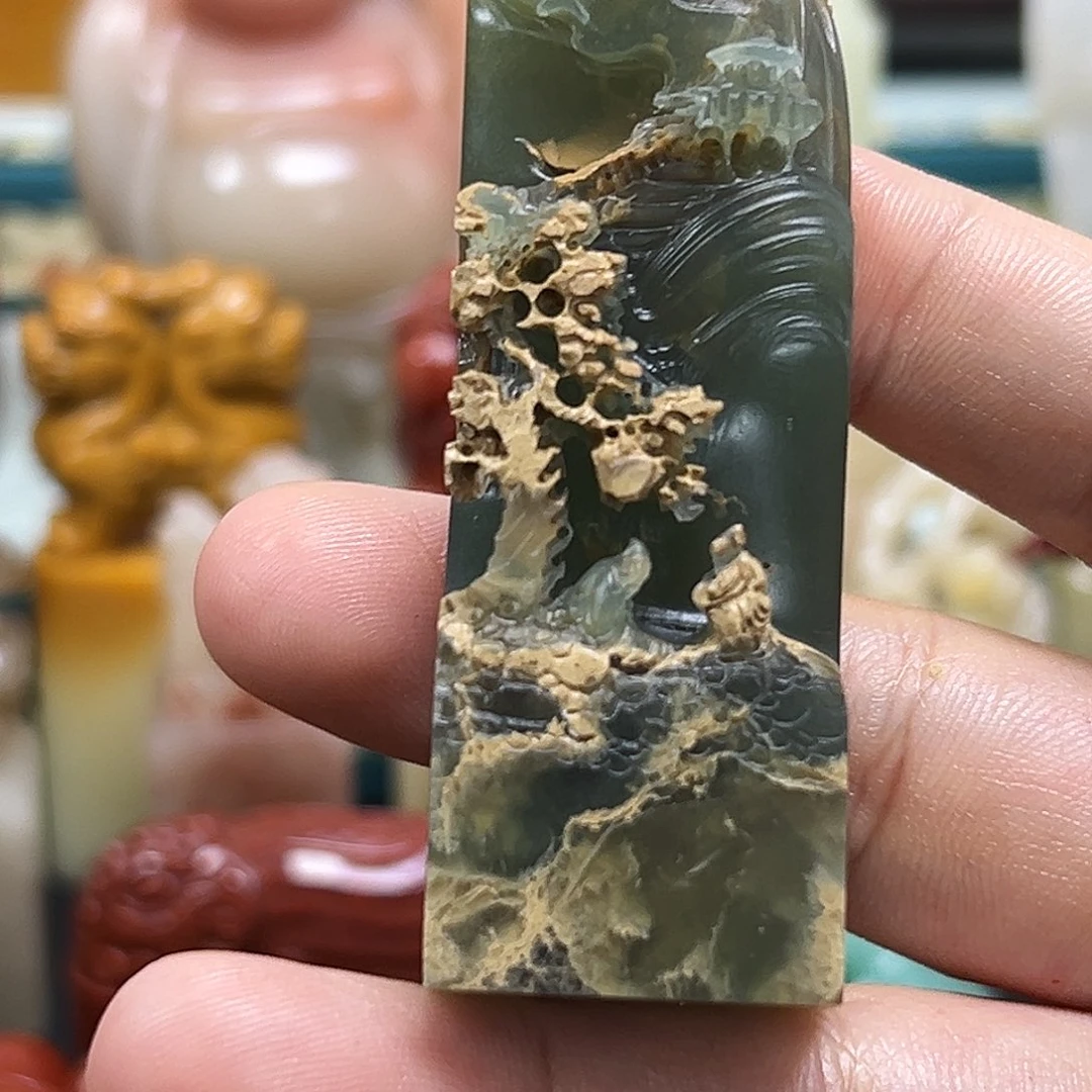 安***刻寿山石印章雕刻工艺