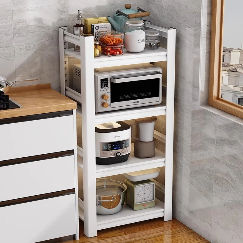 网红家用客厅卧室厨房多功能书架置物架钢制靠墙落地式多层收纳架