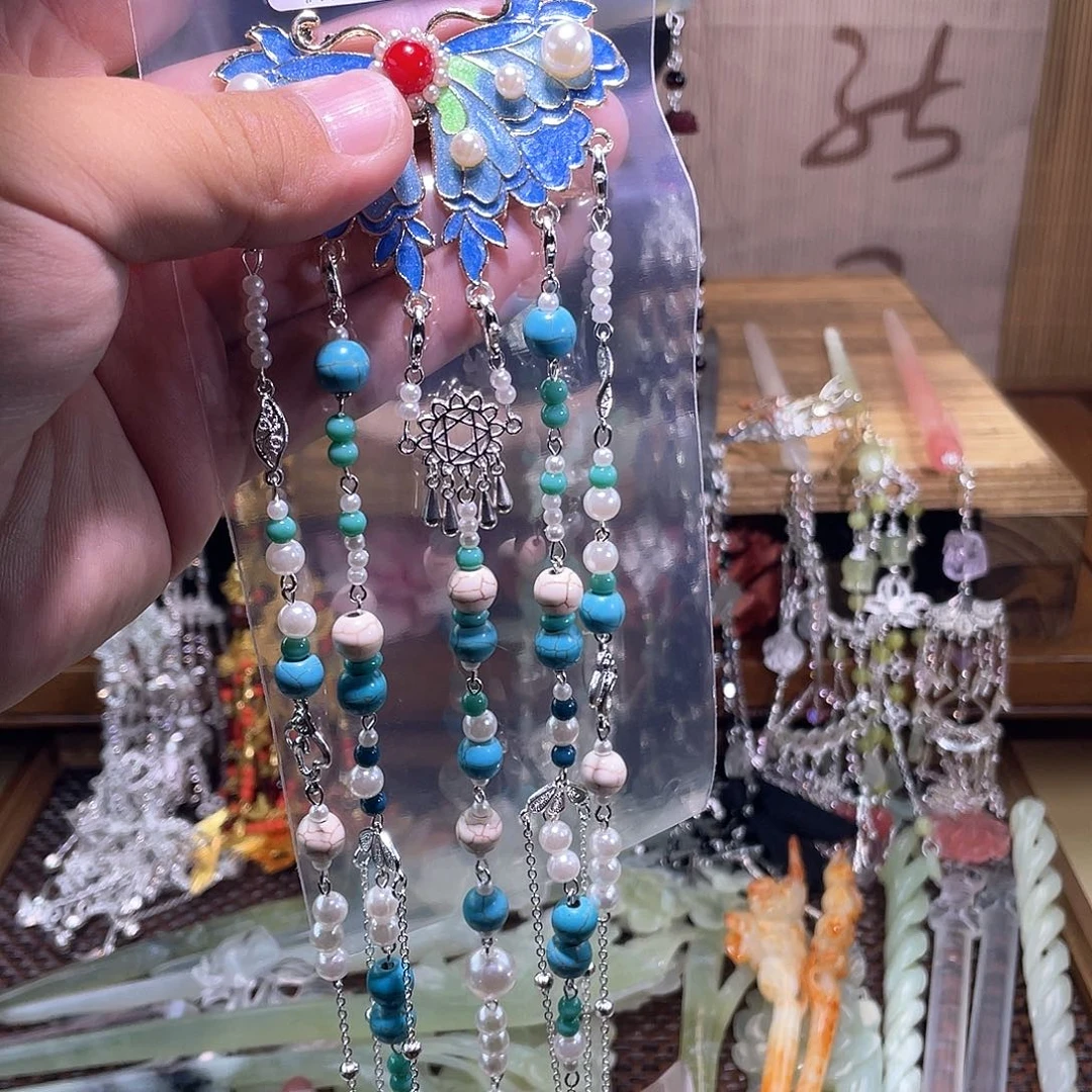 渊***源蛇纹石玉未镶嵌发饰