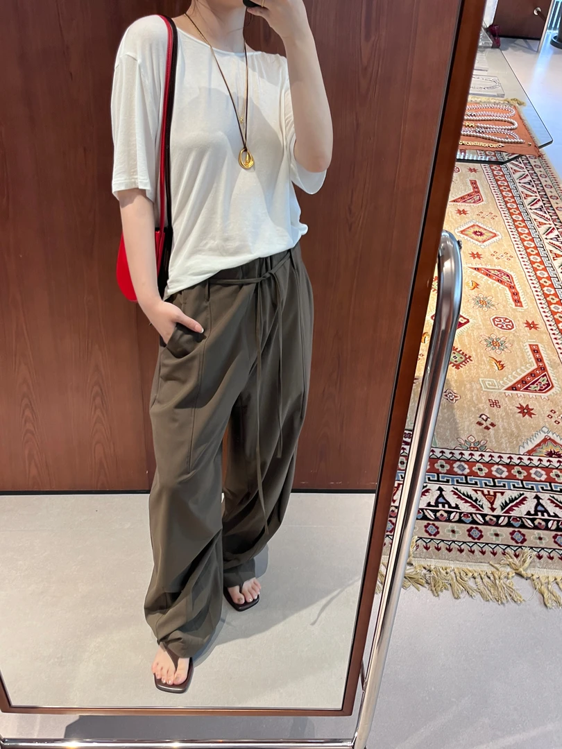 GUDDLABB 25秋季新品薄松紧朋克风吸汗直筒裤休闲裤韩版百搭