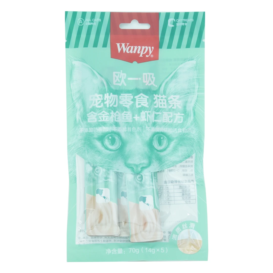 欧一吸宠物零食猫条70g(14g*5条) 金枪鱼虾仁口味