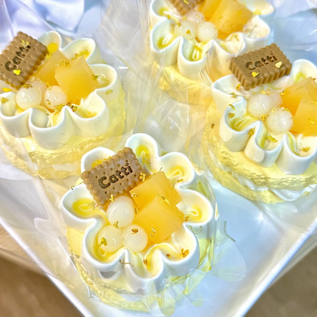 TTB 桂花奶油小蛋糕【奶油泥】捏捏玩具【默认微瑕不退不换】