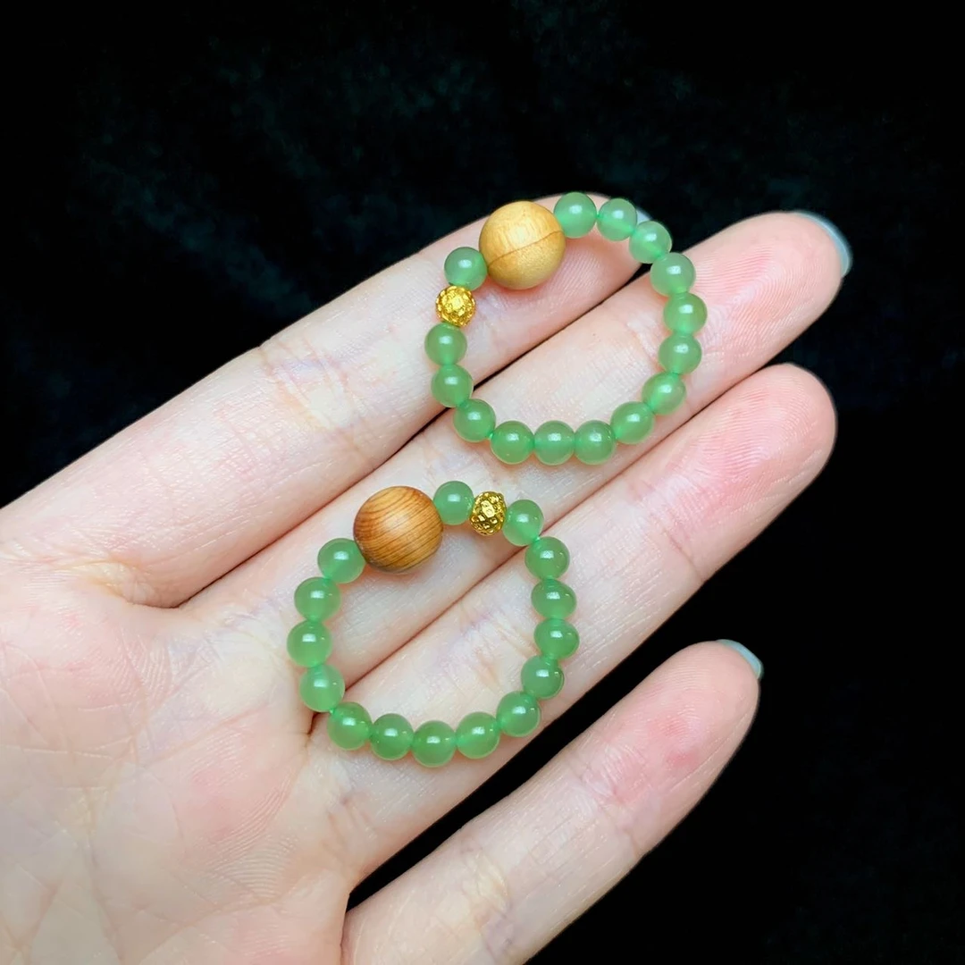 【小宝珠宝】18 T18399-和田玉DIY戒圈-多样性发一件-3.5mm