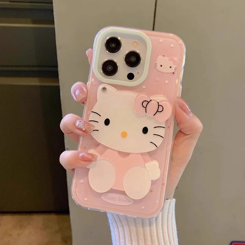 化妆镜支架iPhone16手机壳适用苹果15/14/13promax二合一新款