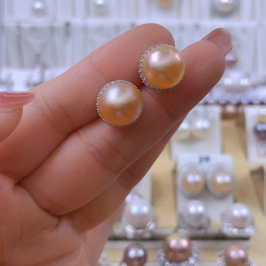 淡水珍珠未镶嵌耳饰