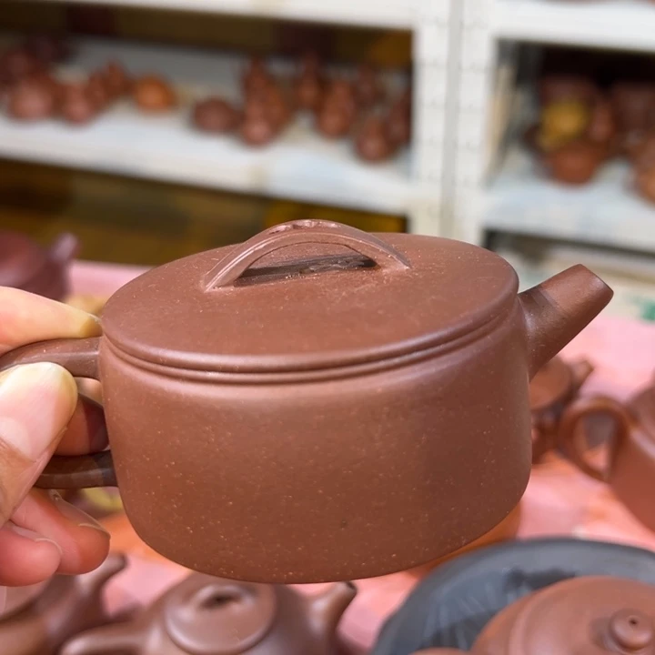 茶壶紫砂紫泥汉瓦150cc