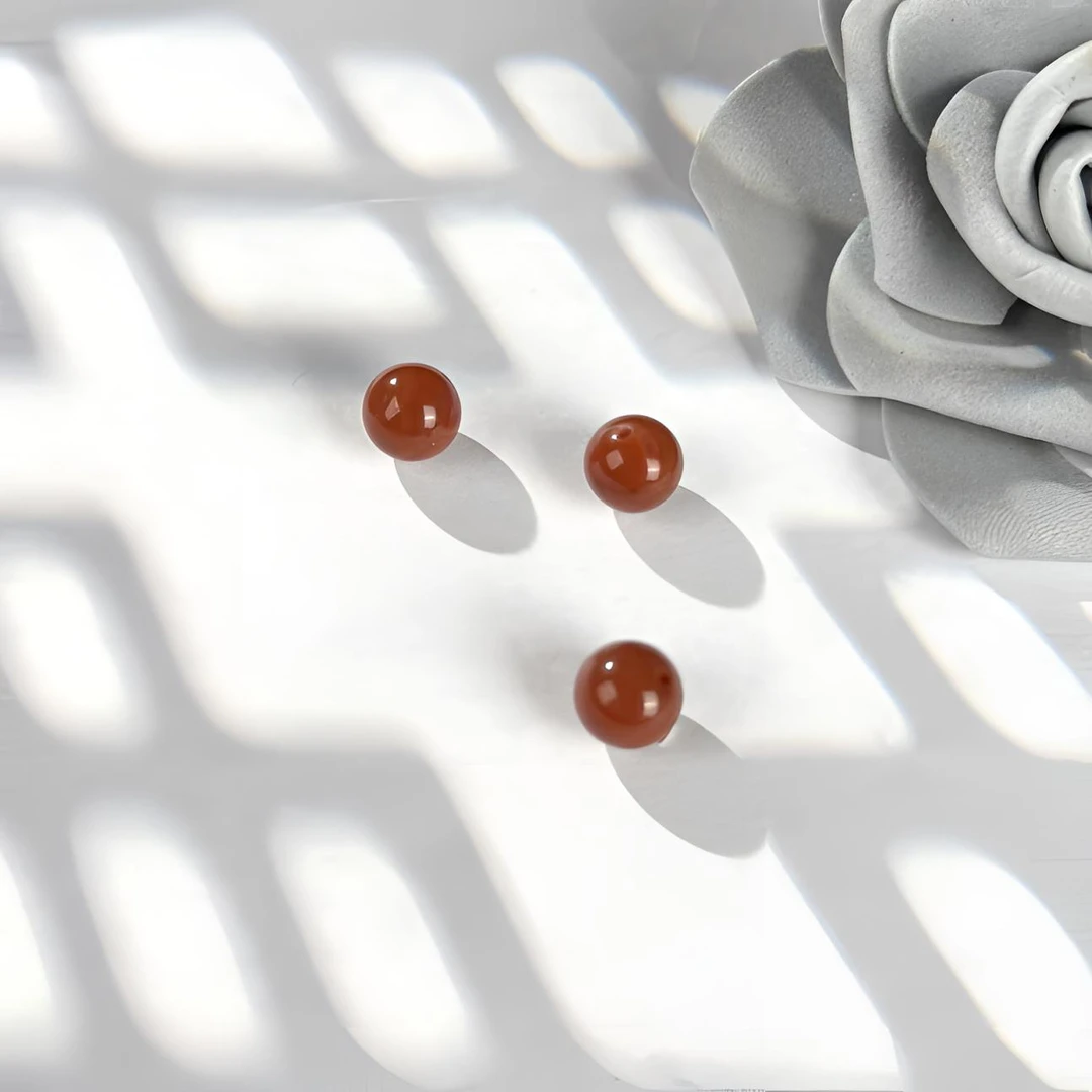 约7-8mm南红玛瑙满色单珠吊坠多样性发一