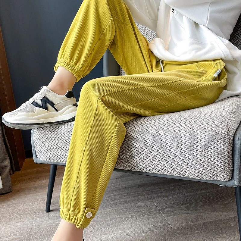 【晓晓家】断码捡漏~~慵懒漫步 / 质感拉满束脚卫裤5410花契大码