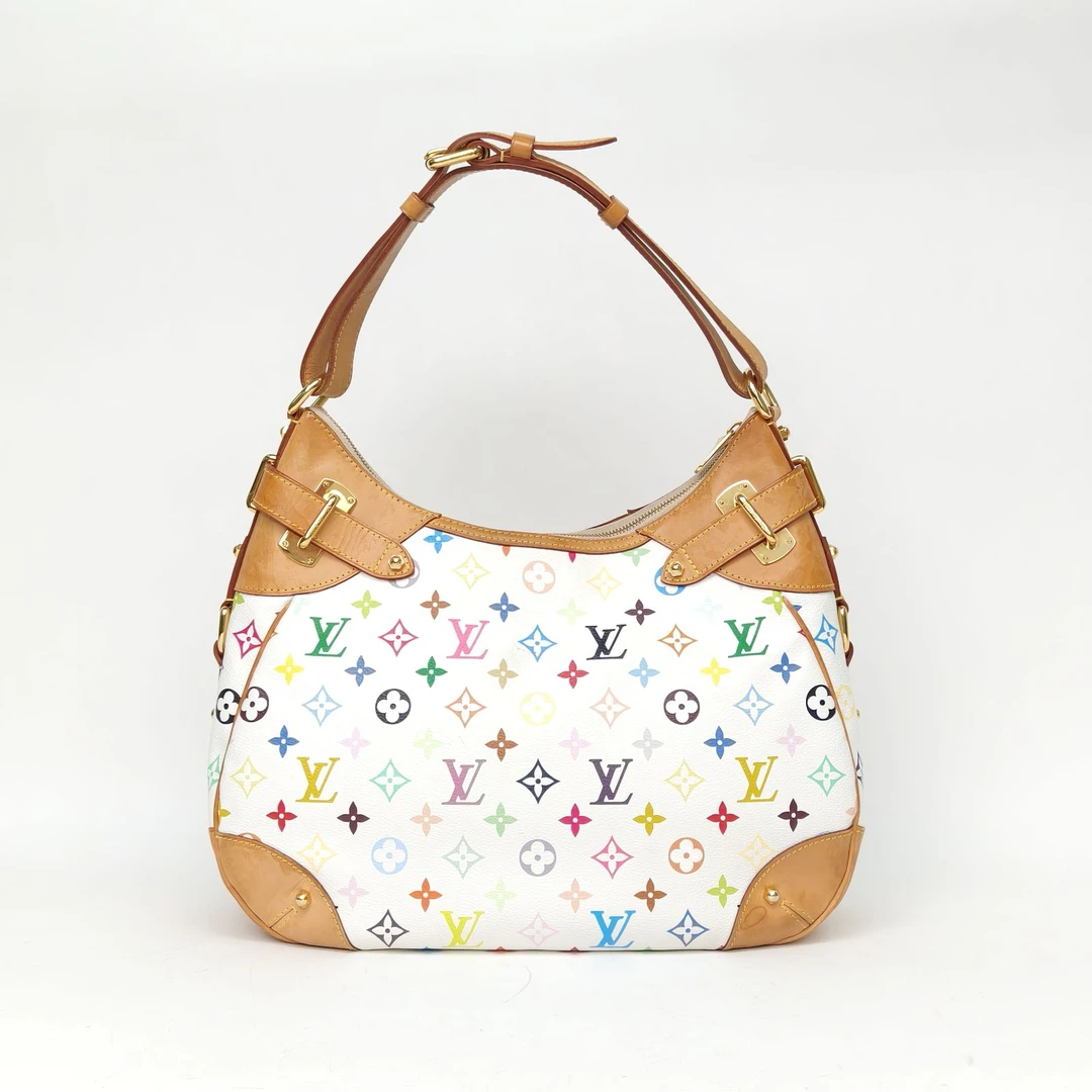 95新 LouisVuitton/路易威登 【娇】中古单肩包 白三彩PVC 825186