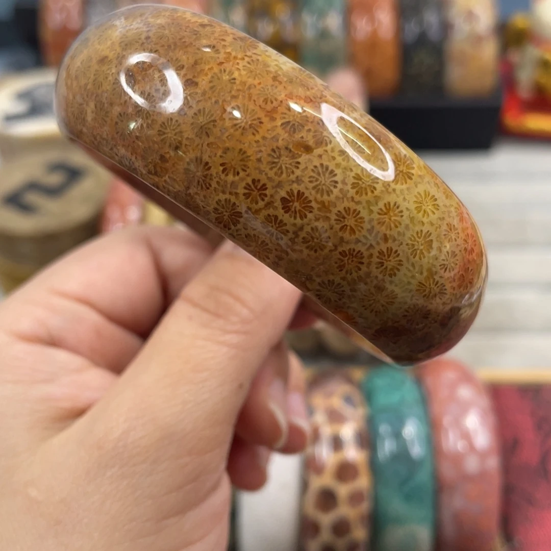 银S925镀金镶嵌手镯硅化玉