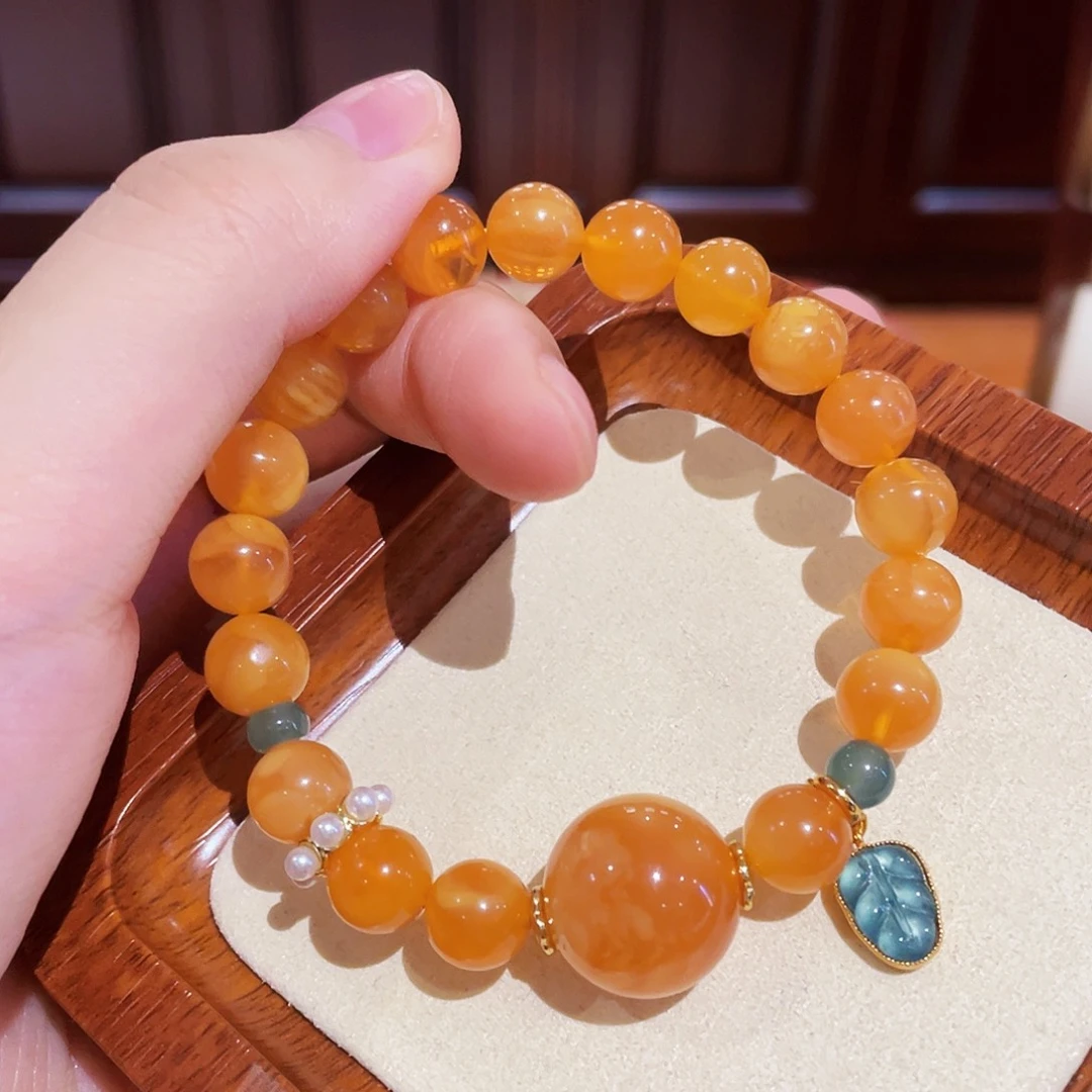 蜜蜡手链未镶嵌手串