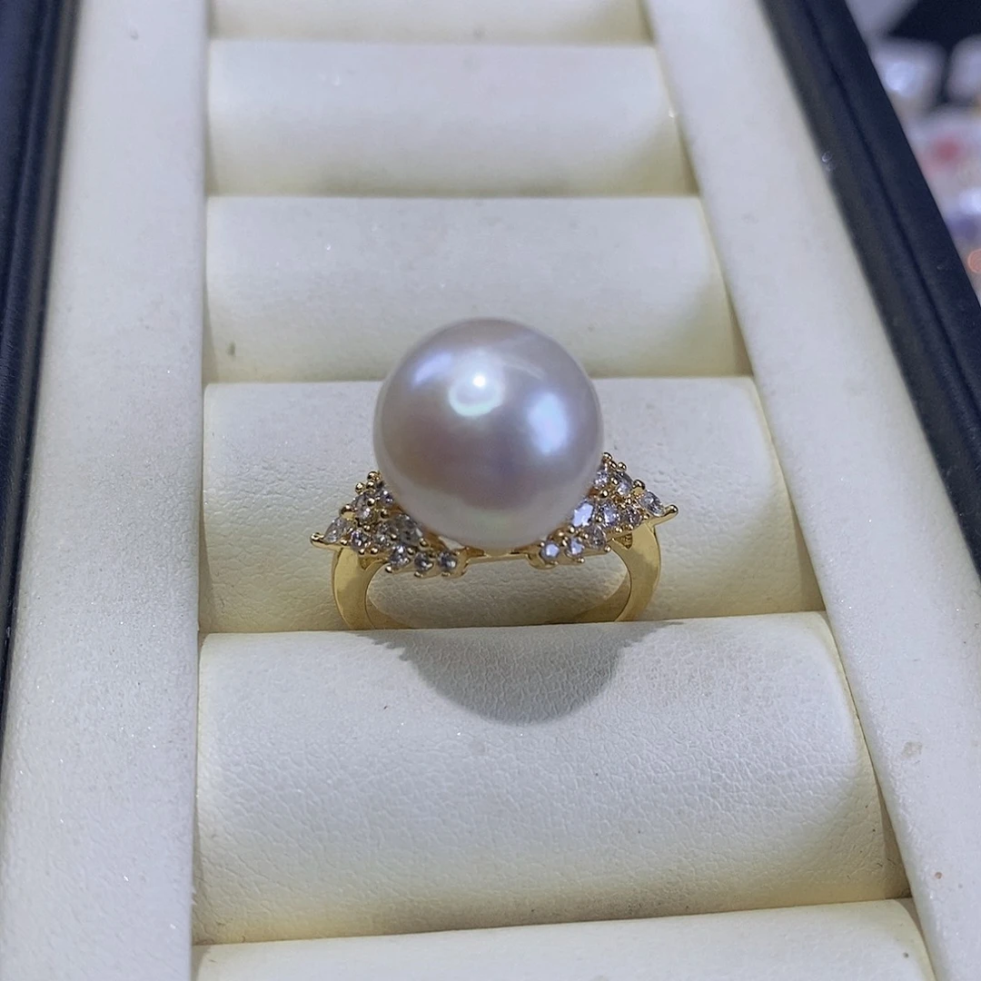戒指合金淡水珍珠