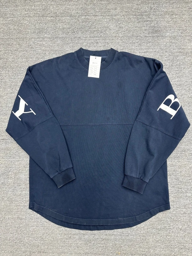 95新 BURBERRY/博柏利 M burberry 背后logo卫衣 蓝色 95新