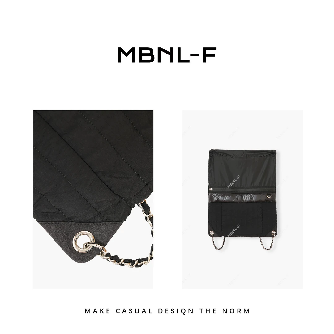 MBNL-F【小香拼接背包】2024S/S新品 百搭简约双肩包秦磊XM-BBVC089