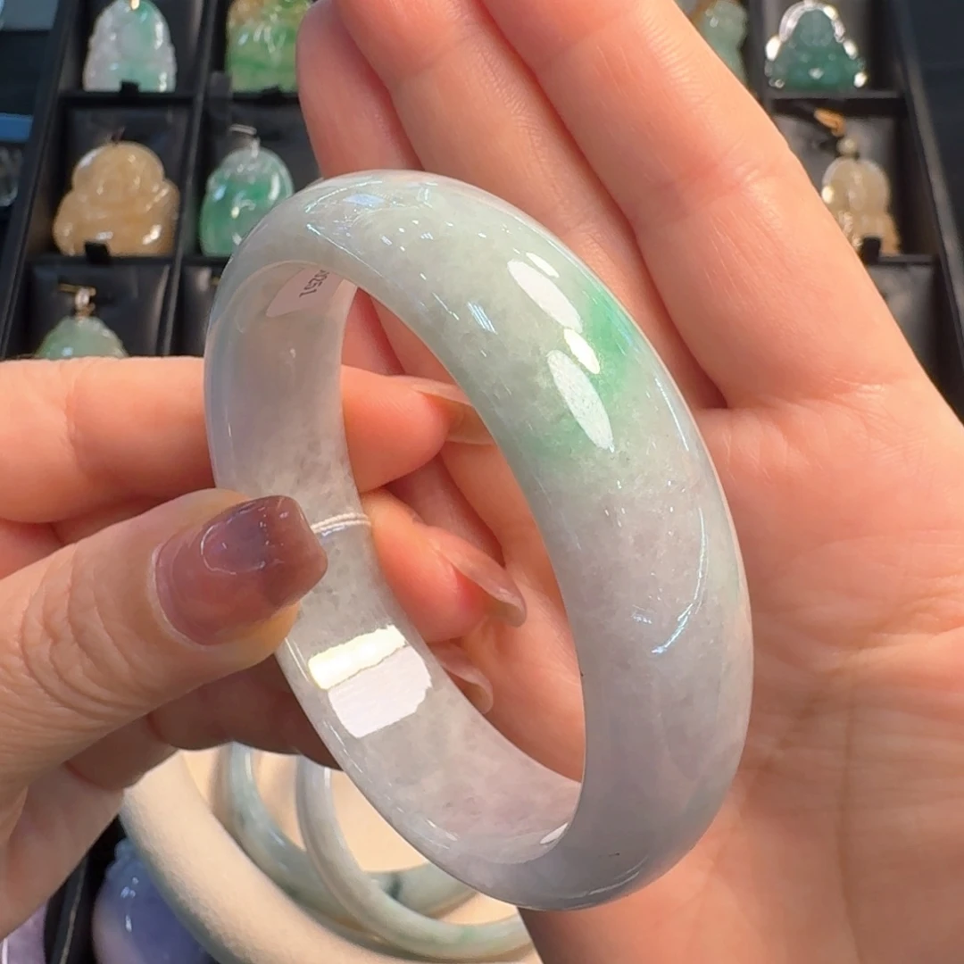 翡翠未镶嵌颈饰54-55正圈