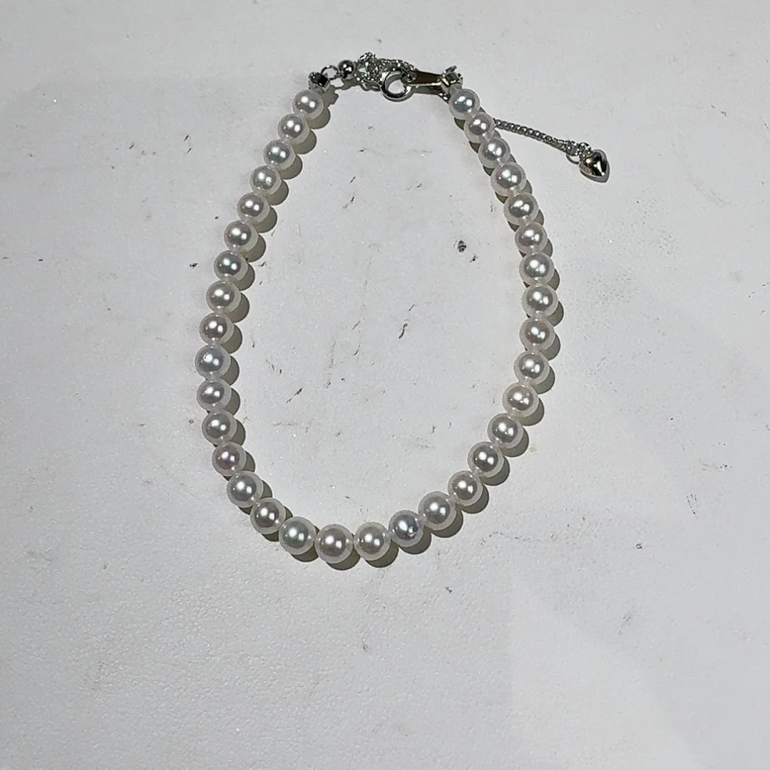 淡水珍珠手绳银S925镶嵌
