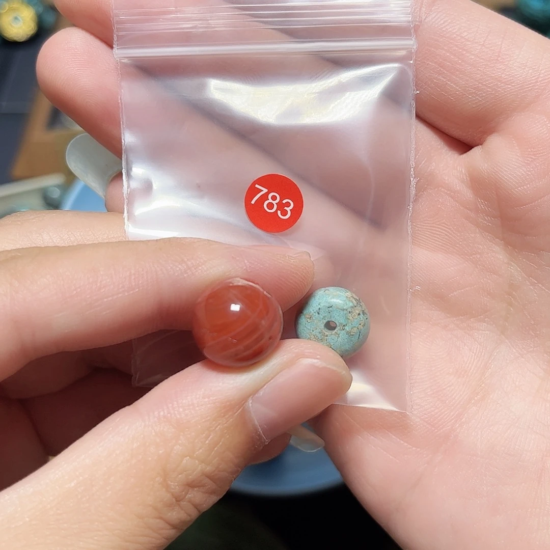 徽***哥未镶嵌圆珠桶珠老型手串！！玛瑙/玉髓