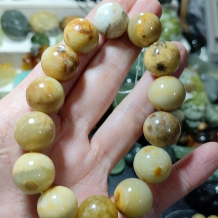 岫玉手串款式未镶嵌