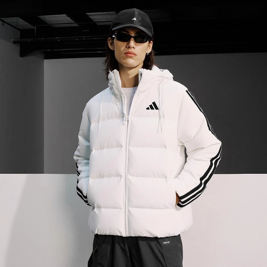 adidas阿迪达斯羽绒服男2025新款拒水防风保暖运动休闲外套KH3988
