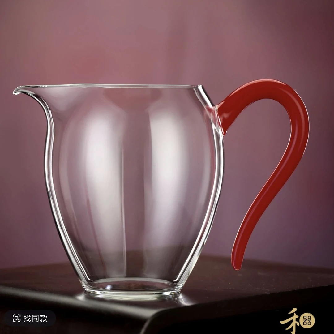 禾器新凤仪·丹红系列茶海 高硼硅 玻璃 公道杯高级建议容量：280ml