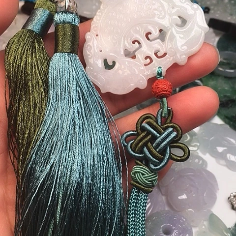 翡翠未镶嵌颈饰天然a货翡翠手排