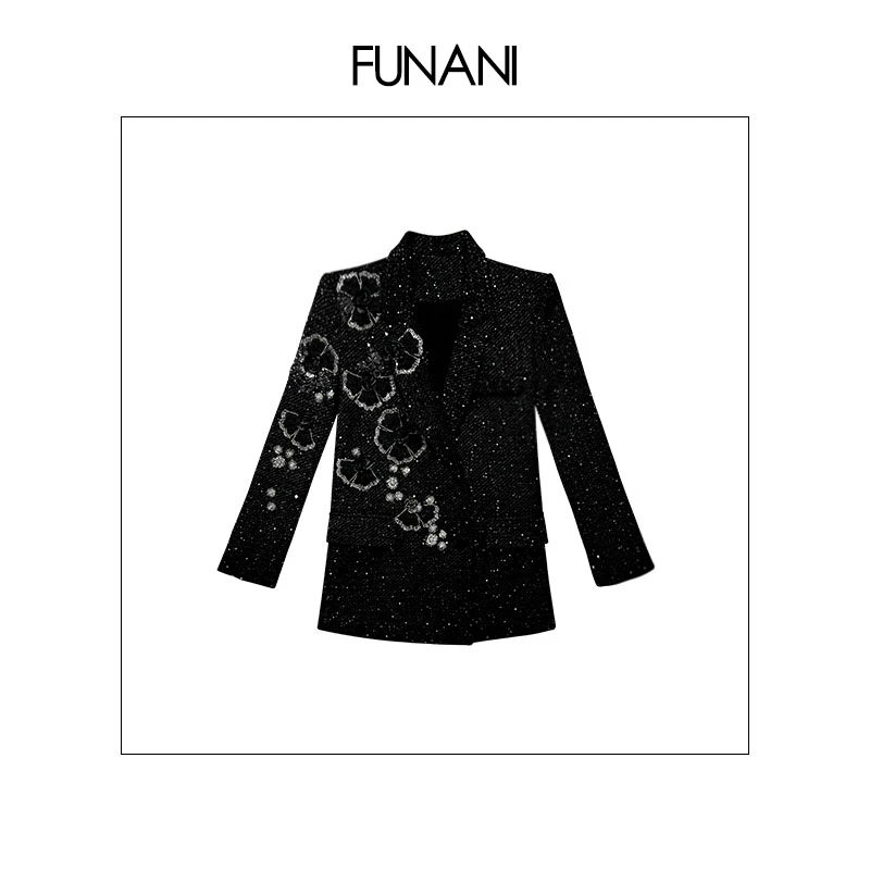 【FUNANI】2025轻奢显瘦保暖秋冬设计感洋气百搭女短外套XG2530859A