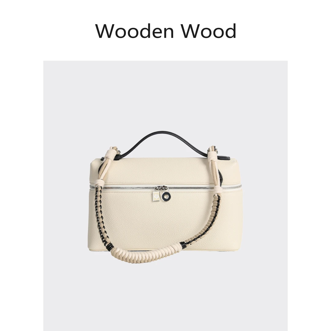 Wooden Wood“月光涟漪”时尚百搭日常撞色小众手提单肩包P25427