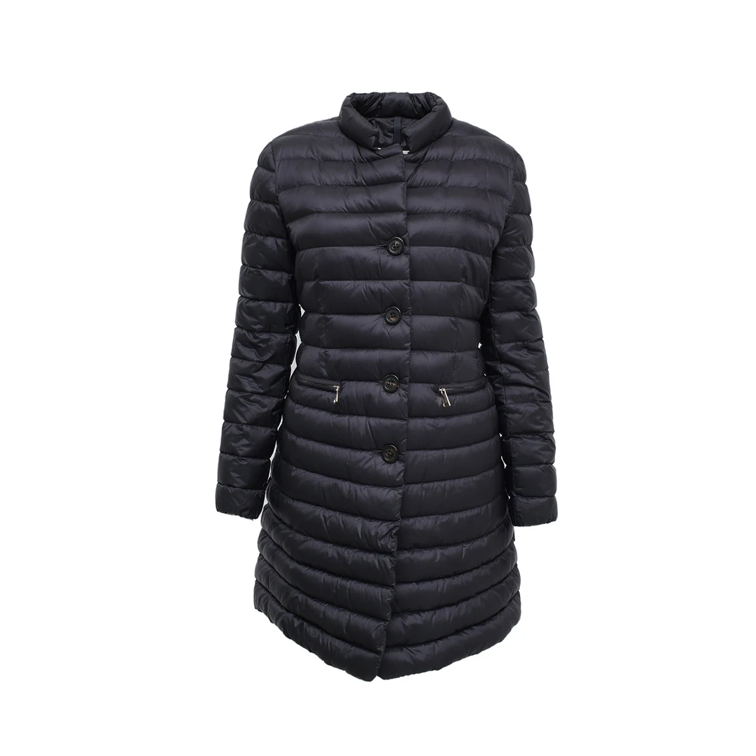 99新 MONCLER  黑色 尼龙 立领羽绒服 外套 2码 P254210806