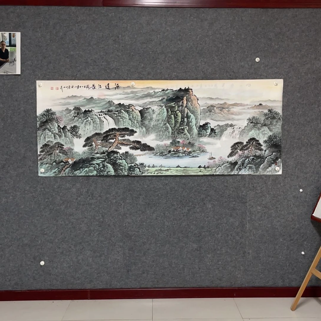 国画小六尺178.69画芯 捡漏