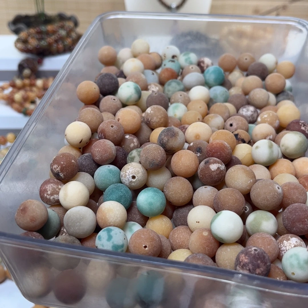 白玉菩提吊坠稀有色原子36颗