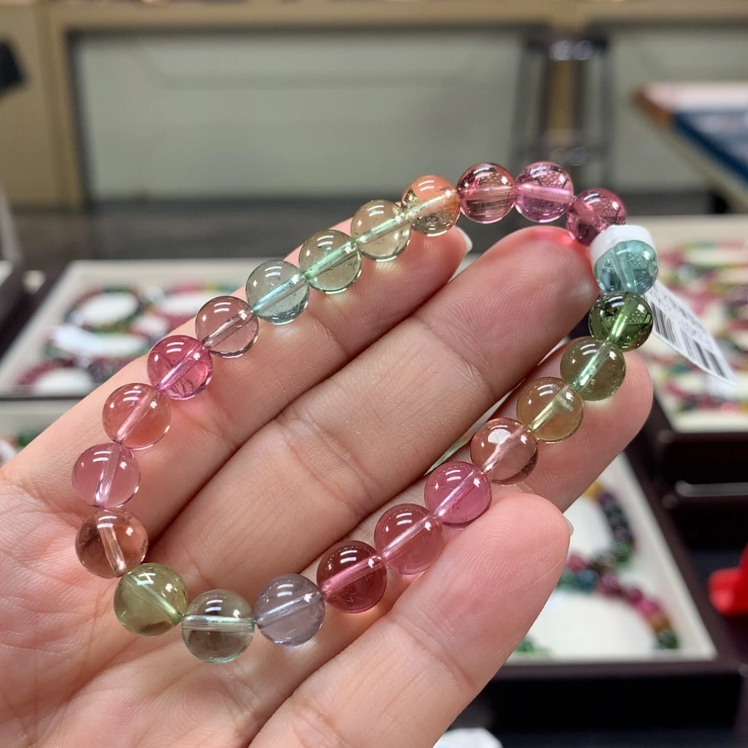 未镶嵌手链碧玺8.3左右