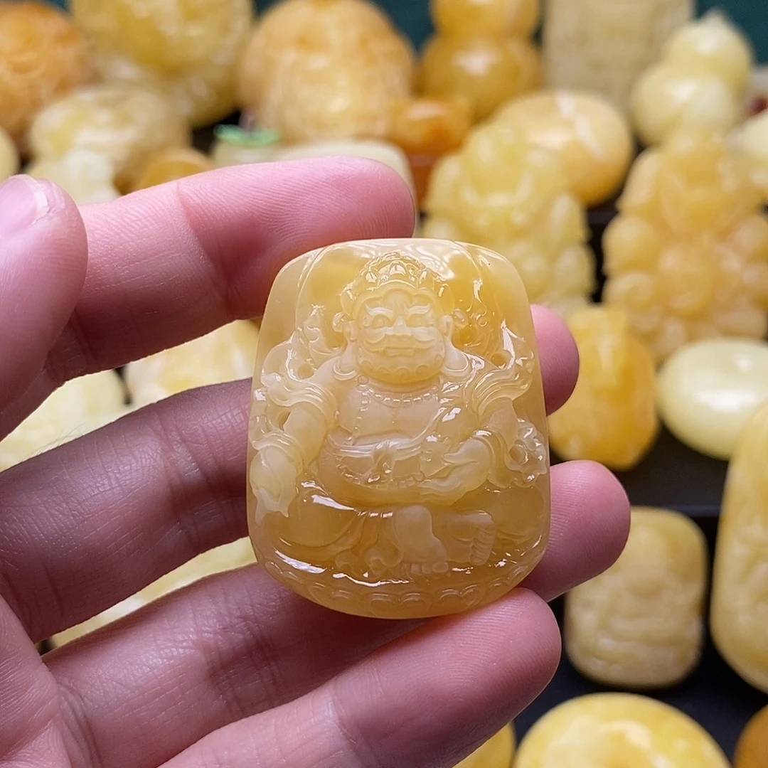 琥珀颈饰未镶嵌琥珀蜜蜡吊坠