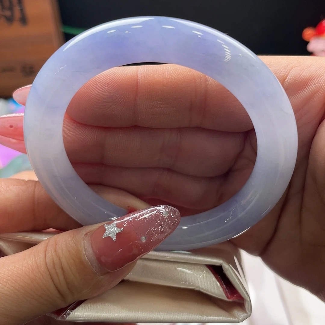 翡翠未镶嵌手镯55.2圆条