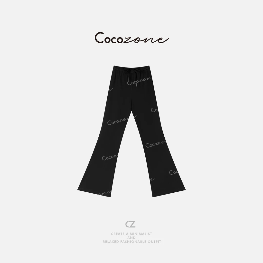 COCO ZONE 刘一一 “干干裤”春季抽绳显瘦百搭休闲裤CD1A0129